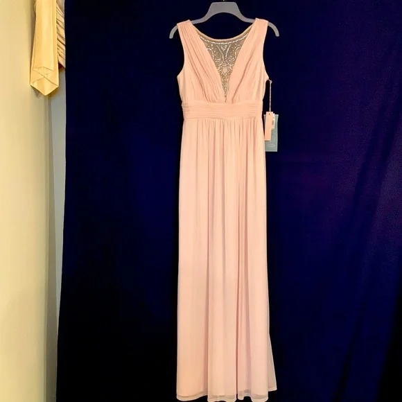 Melrose Bridal, Blush Colored Long Special Occasion Dress with Rhinestone Detail | Color: Cream | Size: 6 | Tbargen's Closet